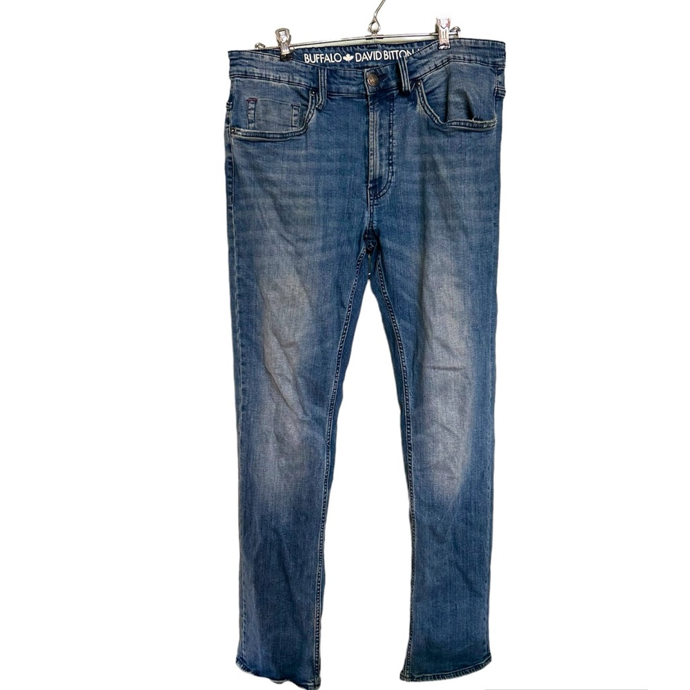 Buffalo David Bitton | Men's Slim Ash Stretch Fit Jeans SZ w34/l32 | Blue Denim